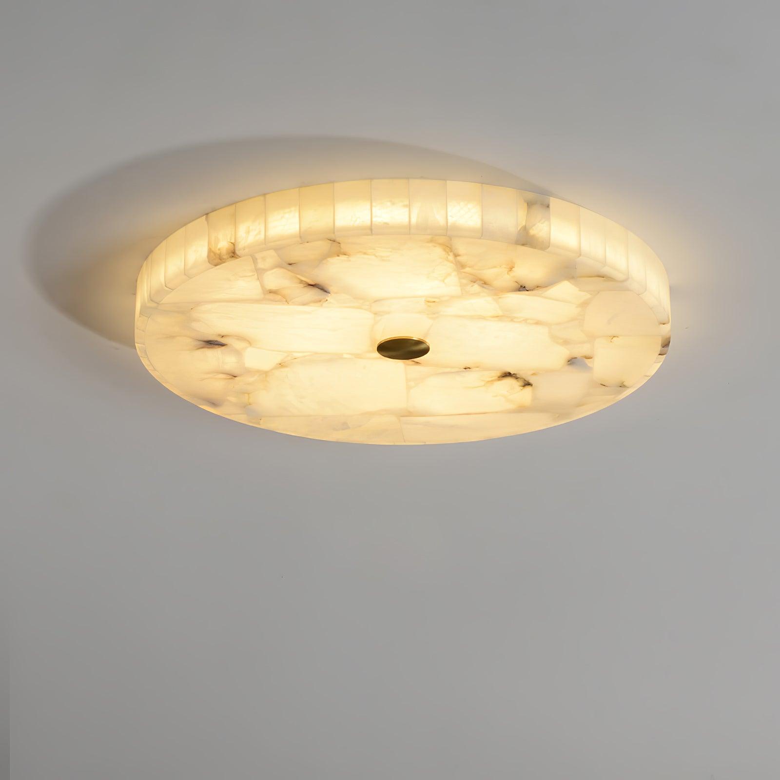 Round Alabaster Ceiling Lamp - Oasislives