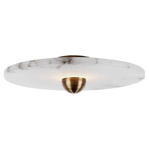 Median Alabaster Flush mount Wall Sconce