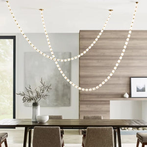 Collier Glass String Chandelier-Vancei