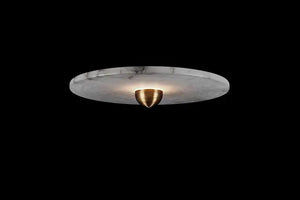 Median Alabaster Flush mount Wall Sconce