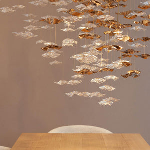 Tidal Art Glass Chandelier (With Canopy)
