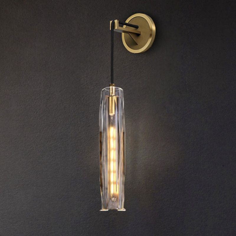 Mingo Crystal Pendant Shade Wall Sconce-Vancei