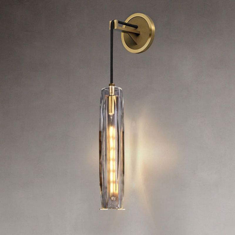 Mingo Crystal Pendant Shade Wall Sconce-Vancei