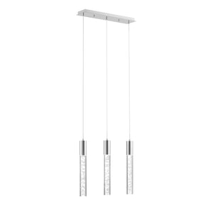 Sparkling Night Cylinder Chandelier // 3 Light