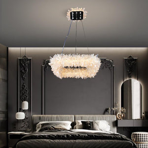 Primary Crystal Cluster Square Modern Chandelier-Vancei