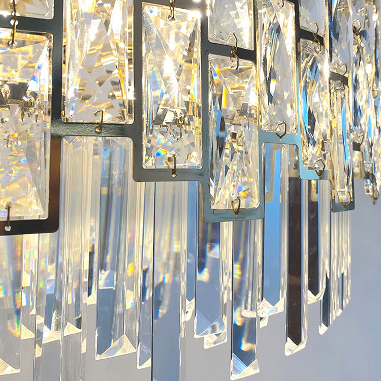 Palo clear Crystal Round Chandelier-Vancei