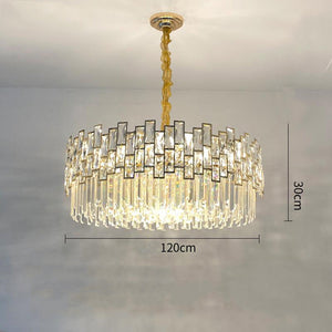 Palo clear Crystal Round Chandelier-Vancei
