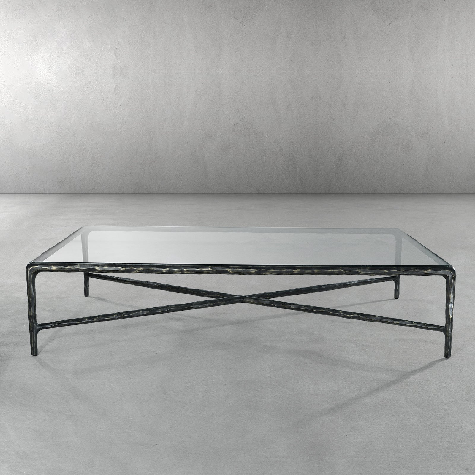 Thaddies Glass Rectangular Coffee Table-Vancei