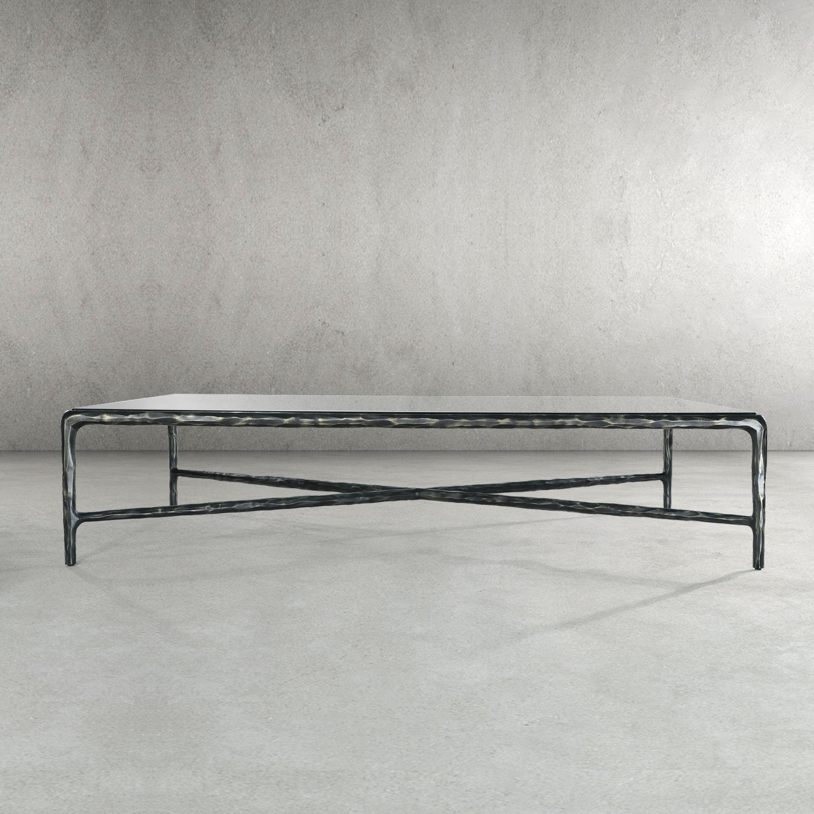 Thaddies Glass Rectangular Coffee Table-Vancei