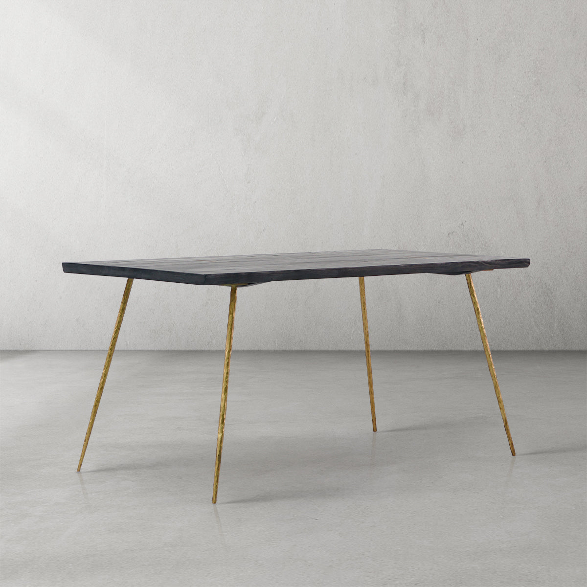 Thaddies Vintage Style Metal Frame Dining Table-Vancei
