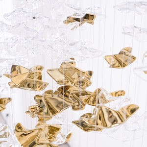 Tidal Art Glass Chandelier (With Canopy)