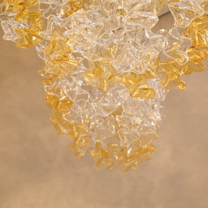 Tidal Art Glass Chandelier (With Canopy)