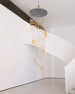 Tidal Art Glass Chandelier (With Canopy)