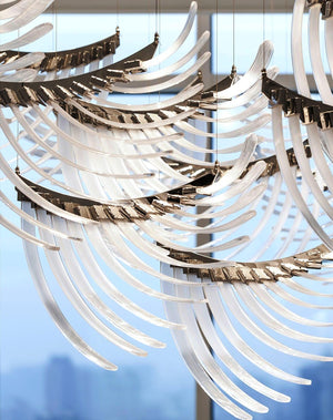 Tiered Palmette Chandelier-Vancei