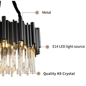Viol Crystal Round Chandelier-Vancei