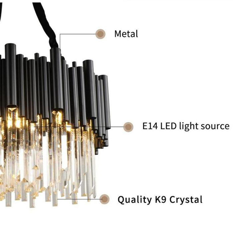 Viol Crystal Round Chandelier-Vancei