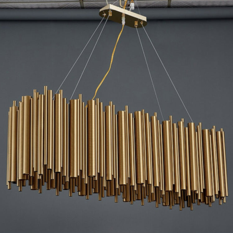 Viol Rectangle Chandelier for Dining Room-Vancei