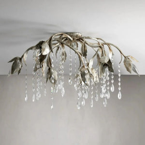 Gothic Viticcio Flushmount 23.5" 32"-Silver