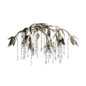 Gothic Viticcio Flushmount 23.5" 32"-Silver