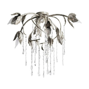 Gothic Viticcio Flushmount 23.5" 32"-Silver