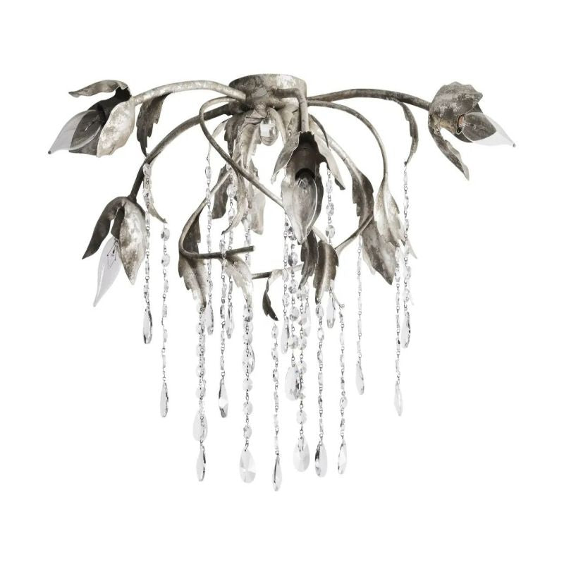 Gothic Viticcio Flushmount 23.5" 32"-Silver