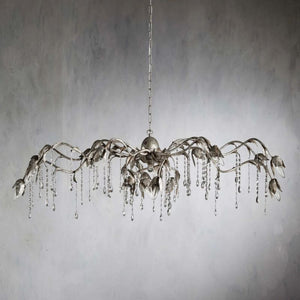 Gothic Viticcio Rectangular Chandelier 52 " 61" 71"- Silver