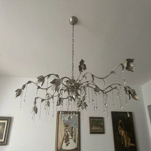 Gothic Viticcio Rectangular Chandelier 52 " 61" 71"- Silver