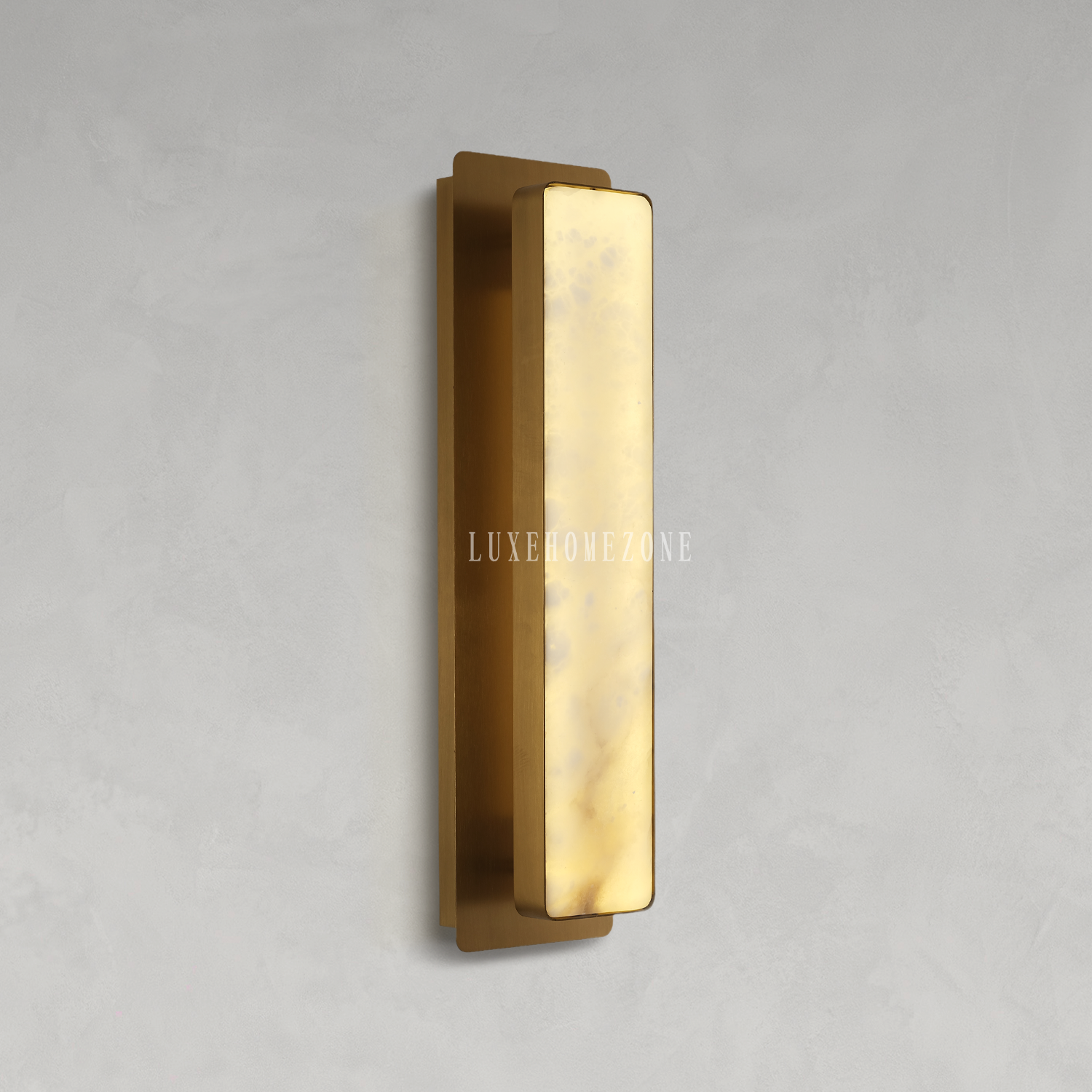 Melange Alabaster Rectangle Wall Sconces 20" - Oasislives