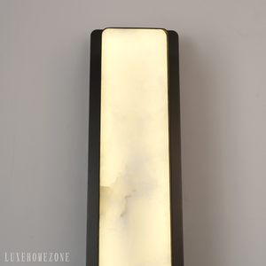 Melange Alabaster Rectangle Wall Sconces 20" - Oasislives