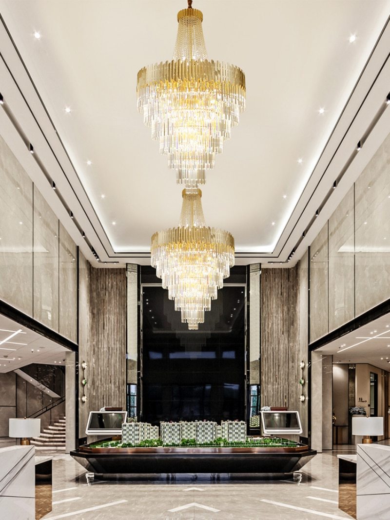 William Multi Tier Crystal Chandelier-Vancei