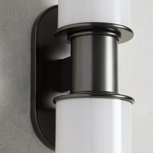 Harlin Modern Milk Glass 2-Light Wall Sconce-Vancei