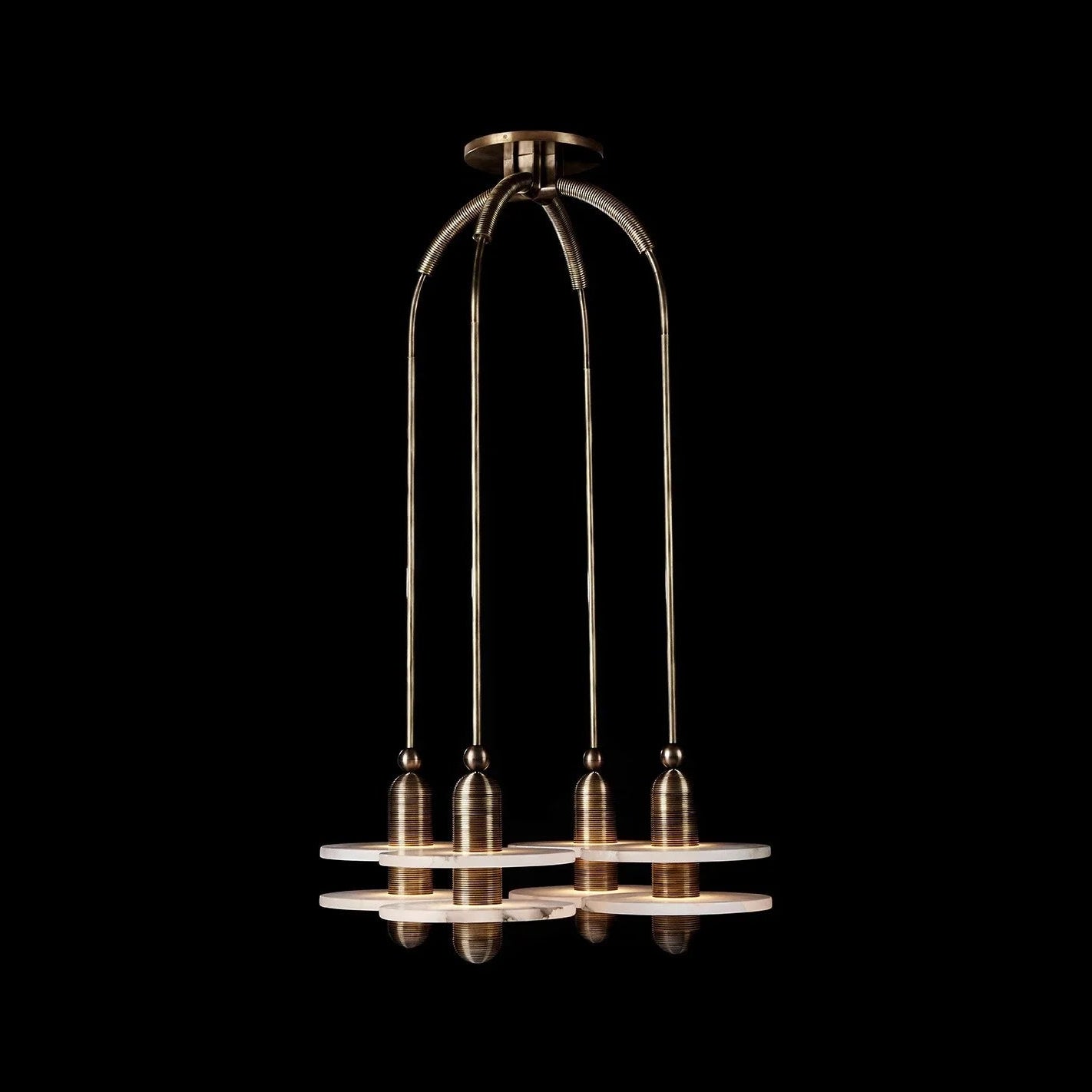 Median Alabaster Mono 4 Pendants