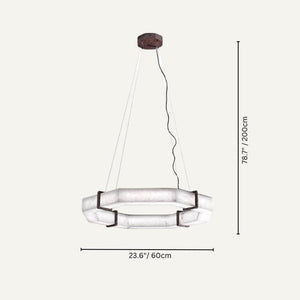 Glacera Alabaster Polygonal Chandelier