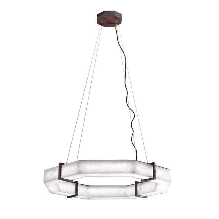 Glacera Alabaster Polygonal Chandelier
