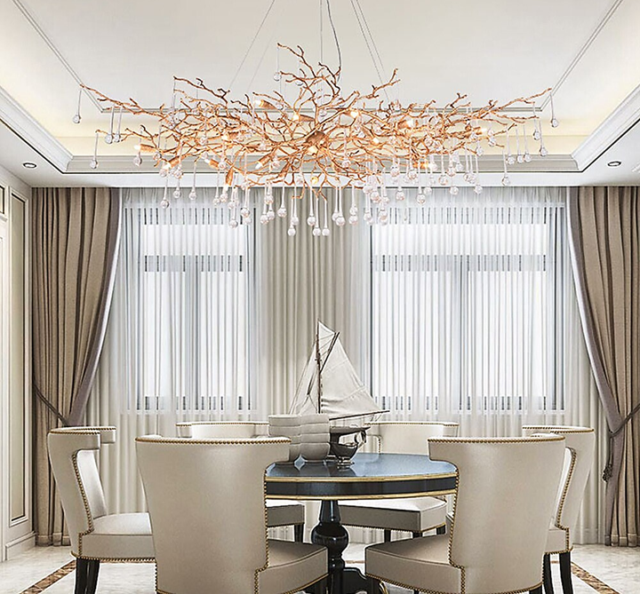 Doris Branch Crystal Chandelier Light-Vancei