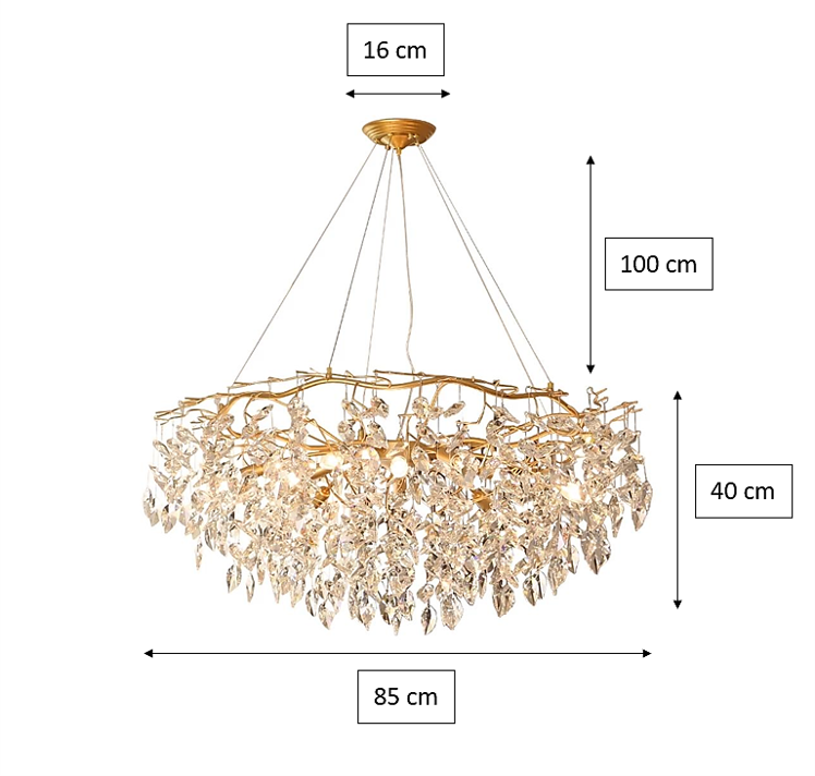 Doris Round Modern Branch Chandeliers-Vancei