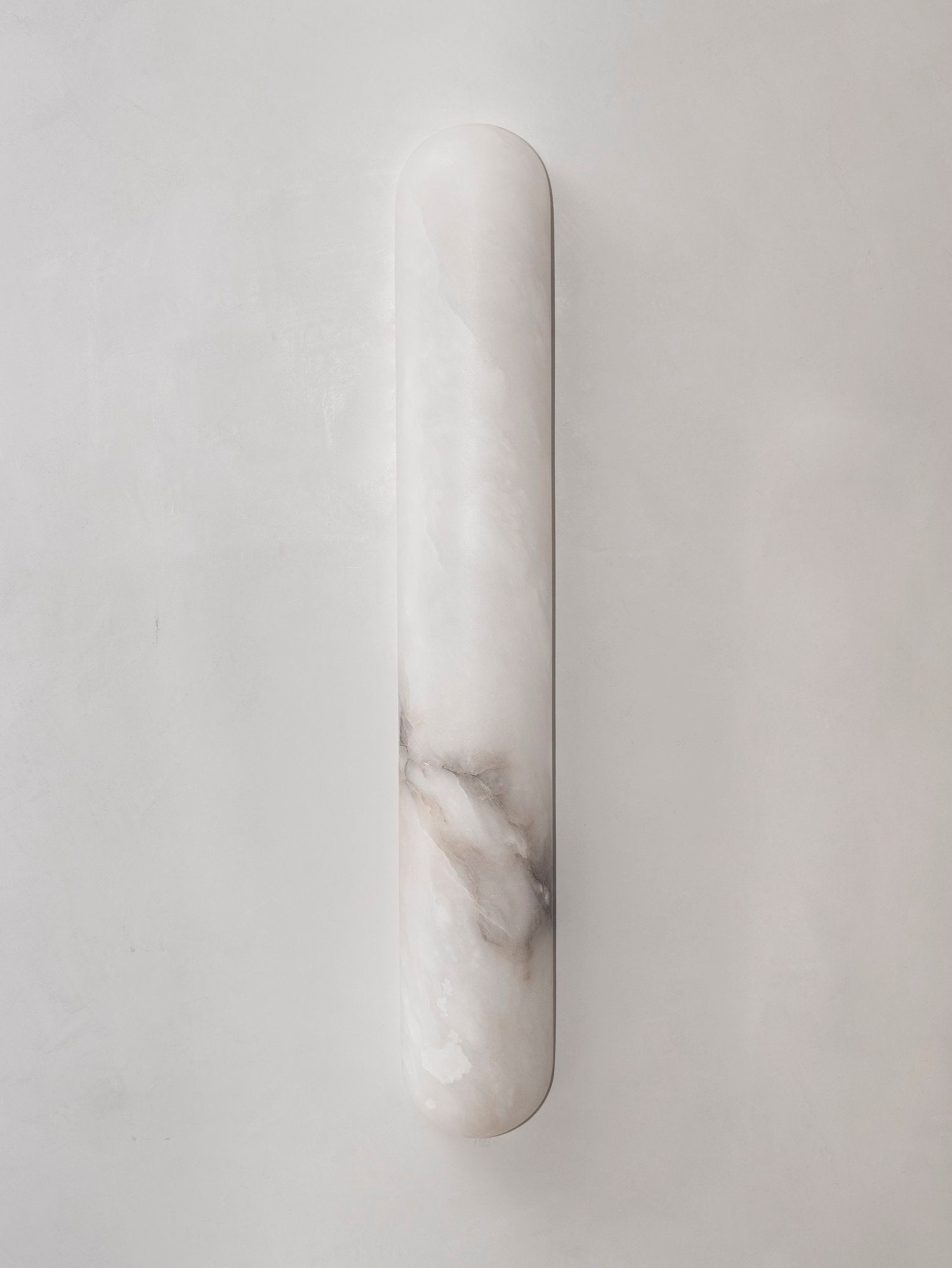 Alabaster Tubular Wide Wall Light, 65cm - Oasislives