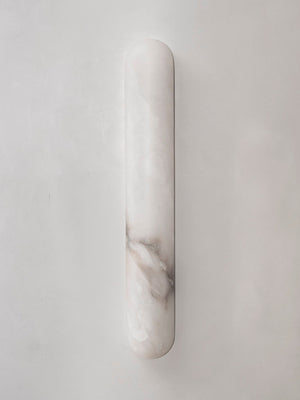 Alabaster Tubular Wide Wall Light, 65cm - Oasislives