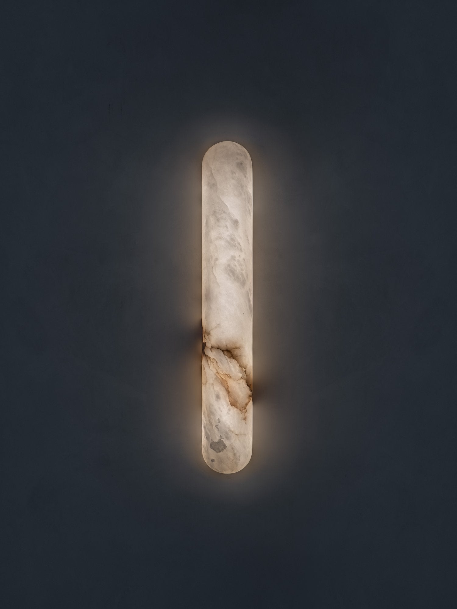 Alabaster Tubular Wide Wall Light, 65cm - Oasislives