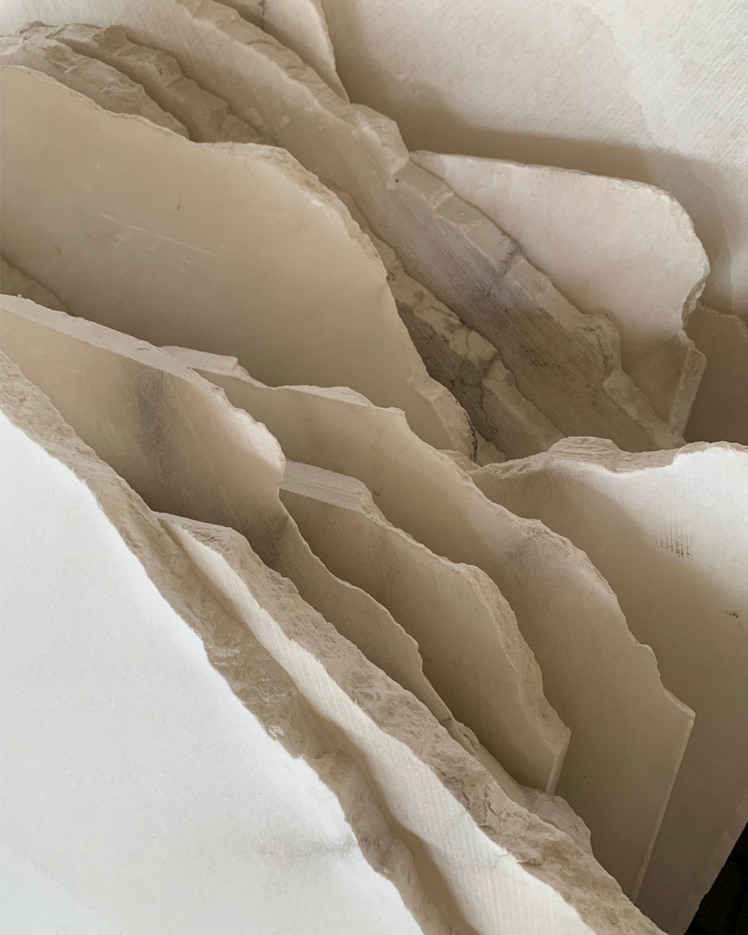 Alabaster Tubular Wall Light, 45cm - Oasislives