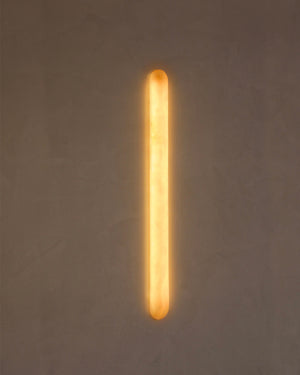 Alabaster Tubular Wall Light, 45cm - Oasislives