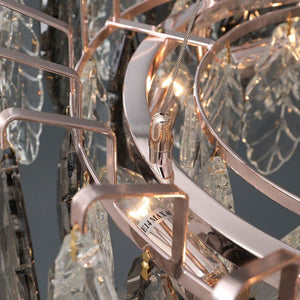 Flora Leaf Ring Chandelier 19"-Vancei