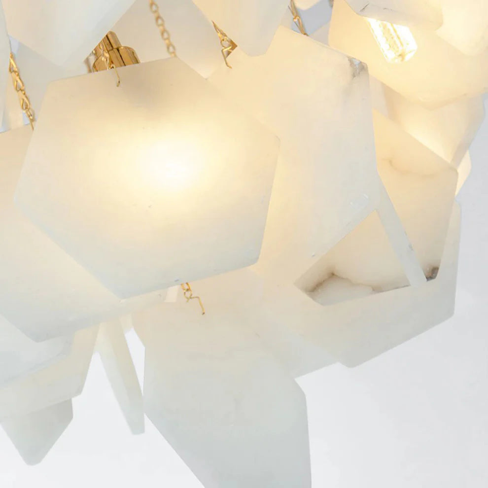 Moonshade Natural Marble Modern Pendant Chandelier
