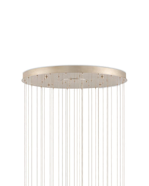 Glass Mirror 36-Light Round Multi-Drop 33'' Chandelier-Vancei
