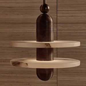 Median Alabaster Mono 2 Pendants