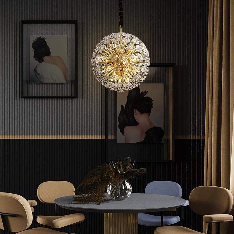 Classic Brass Dandelion Chandelier-Vancei