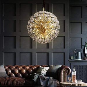Classic Brass Dandelion Chandelier-Vancei