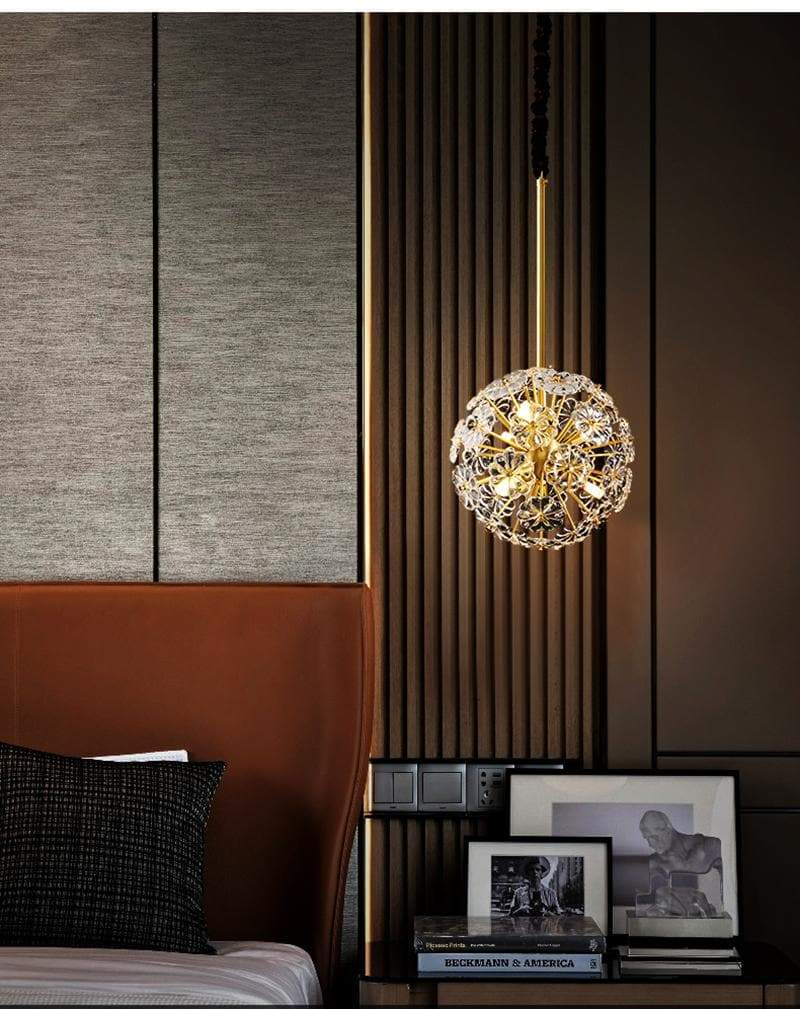 Classic Brass Dandelion Chandelier-Vancei