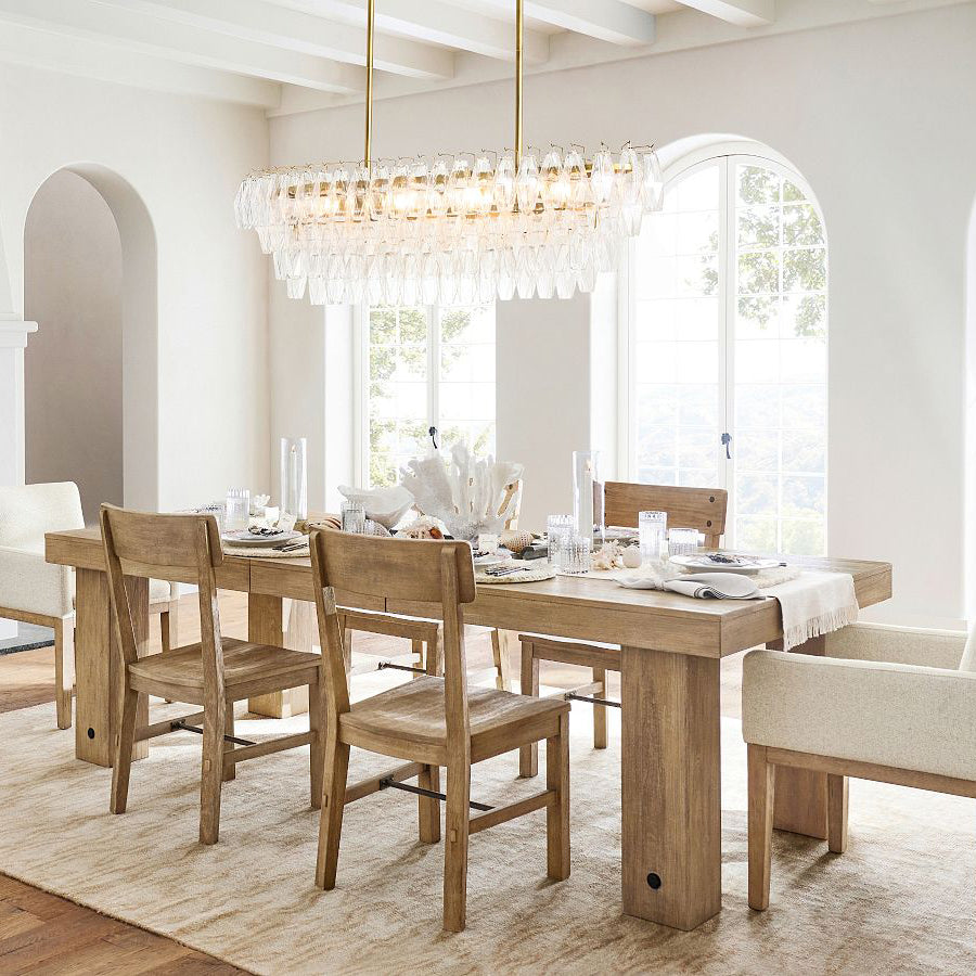 Florence Glass Linear Chandelier