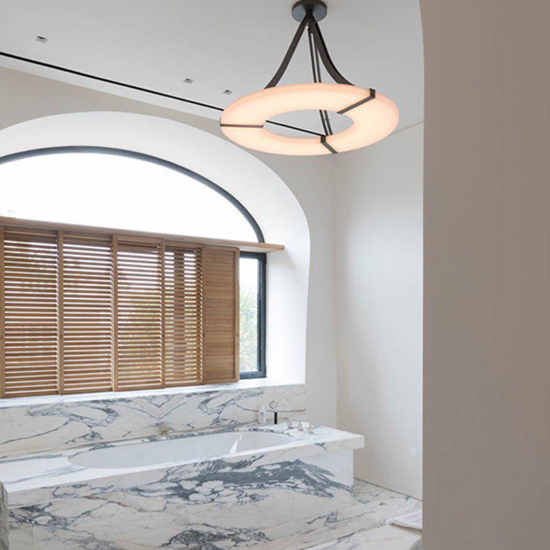 Glacera Round Alabaster Chandelier
